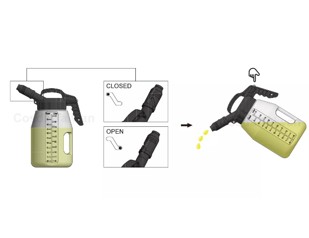 FLUID DRUM WITH A POUR SPOUT (5 LITER / 5 US QUART)